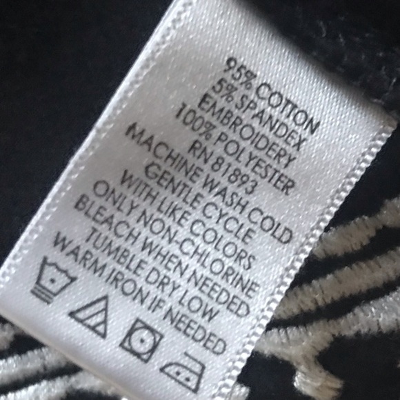 Denim & Co perfect jersey top with embroidered hem - Picture 11 of 13